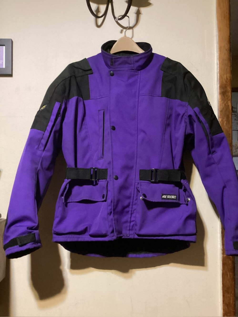Women’s Joe Rocket Ballistic Motorcycle Jacket with Armor & Removable Liner Sz L